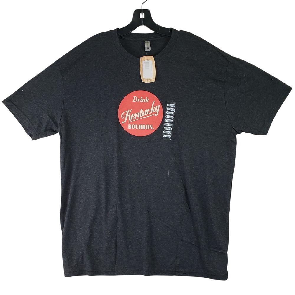 Kentucky Bourbon Trail Next Level T-Shirt Mens XXL Charcoal Black Graphic Tee